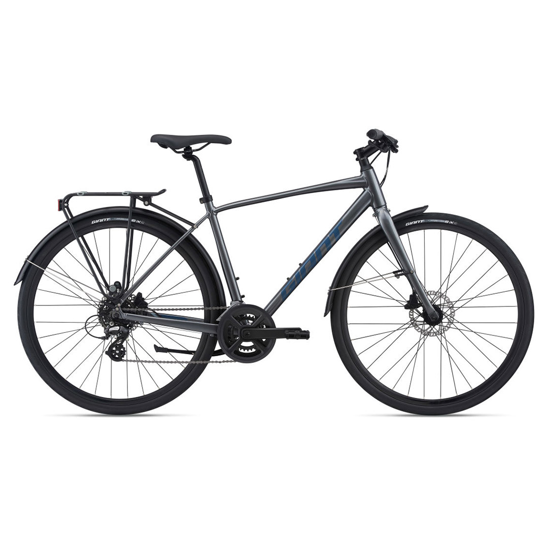 Giant Escape 2 City Disc In Charcoal Giant Bicycles GCC